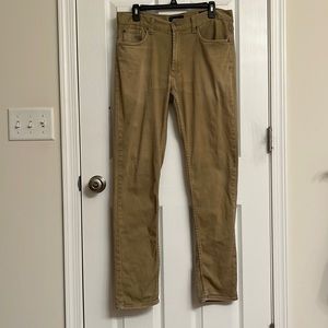 Bullhead Denim Co Tan Straight Leg Jeans Cotton-blend Size Waist 32 Length 32